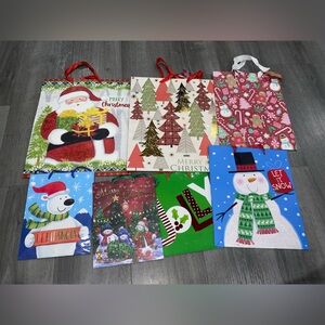 Party City Holiday Gift Bags - Red, Green, Blue